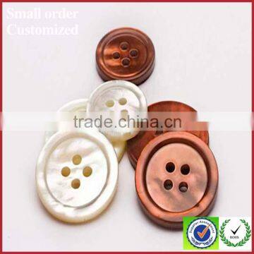 Wholesale measures trocas 4 holes white shell buttons for clothing