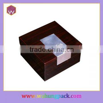 Customized Wooden Cufflink Box Handmade Packaging Cufflink Box For Sale