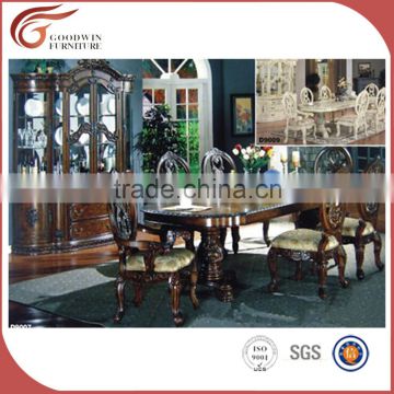 Wedding furniture wooden dining table set,6 seater dining table and chair WA173