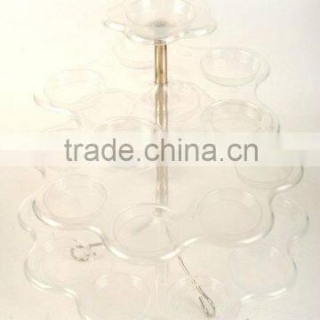 Cupcake Stand/4 Tiers Plastic Cupcake Stand/cupcake display racks