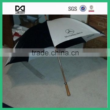 30" wooden shaft stick leading factory cheap golf gifts umbrella