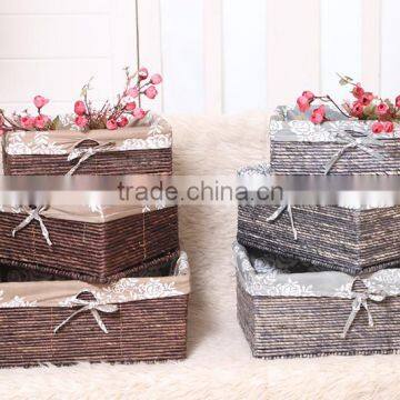 7 hand woven - pastoral style - straw - Storage Basket - Storage Basket - water basket - sundry basket - woven baskets