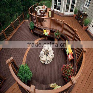 Construction material anti-slip wpc outdoor deck WPC decking board