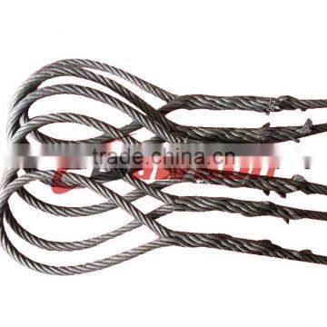 Dawson galvanized steel wire ropes spliced soft eye lifting slings