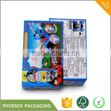 Colourful print packaging box for children's toy