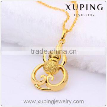 Jewellery pendant 24k gold color jewelry, simple gourd pendant