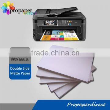 factory supply 250g cast coated double side matte inkjet photo paper