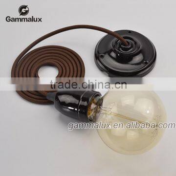 High Quality E27 Colour Ceramic Ceiling Rose Lamp Holder,Pendant lamp cord set                        
                                                Quality Choice