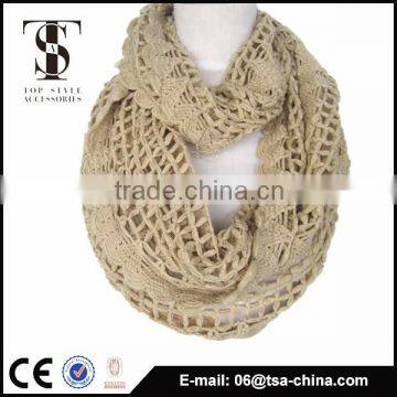 Hangzhou scarf exporter knit scarf winter muffler ladies scarf