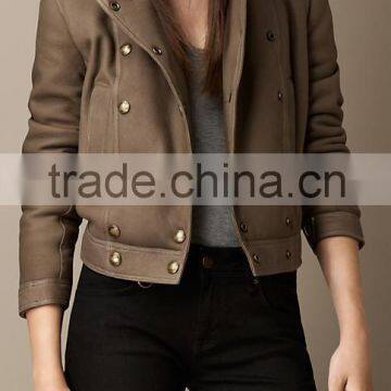 women winter genuine shearling jacket