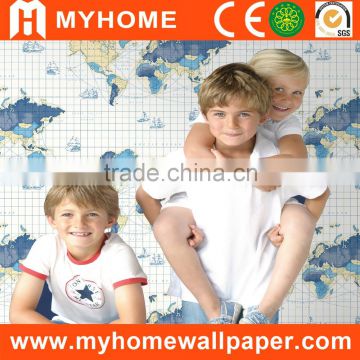 home interior world map wallpaper rolls