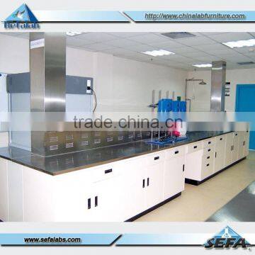 Physics Laboratory Furniture Floor Mounted All Steel Workbench For School