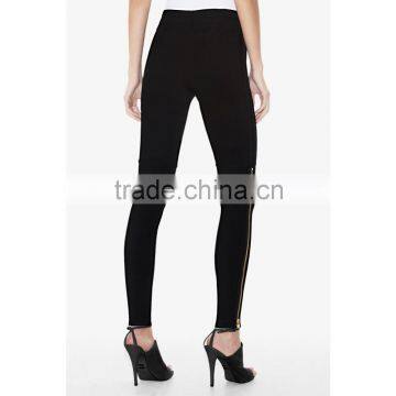 Wholesale ODM/OEM Dropship Factory Price Black Bandage Pants Slim High-end photo-2