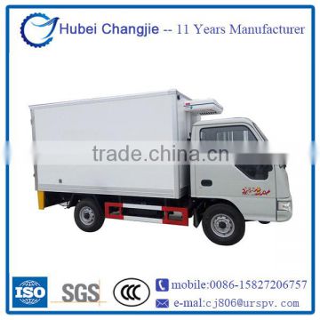 hot selling JAC 2 tons light duty refrigerated cold room van truck