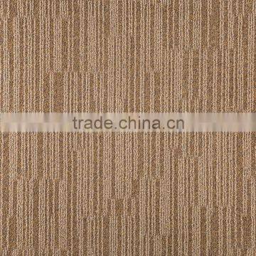 Machine made carpet fabric with pvc back carpet tiles