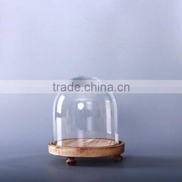 small glass dome cloche