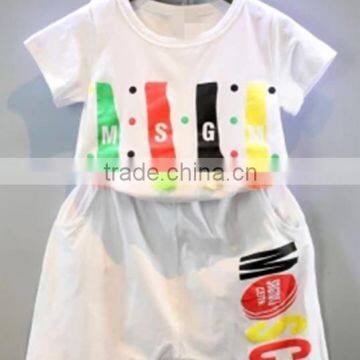 Low Cost Cotton Cartoon Printing Thin Clothing Sets for Boys