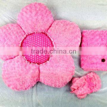 pet pink beds handmade pet flower cushion.