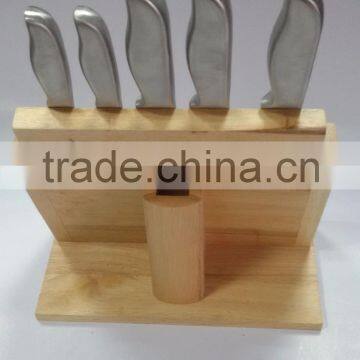 6 Sets Stainless Steel Hollow Handle Kitchen Knife Set Kitchen Utensils Combination Acrylic Knife Block photo-3