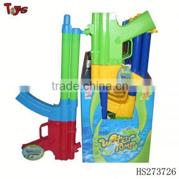 Plastic double heads pump water gun toy