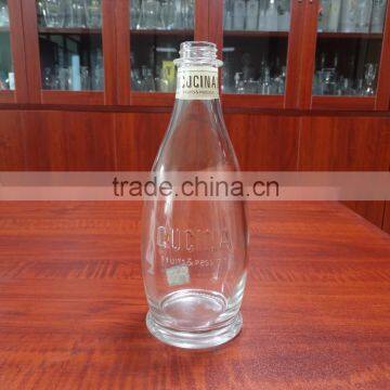 Hand Soap Screw Top Embossed Custom Made Glass Bottles 500 ml Supplier's Choice photo-2