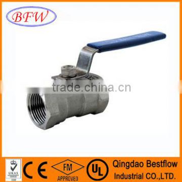 One piece ball valve