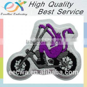 high quality sew-on felt chenille embroidery logo