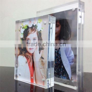 2014 pure crystal photo frame, crystal photo frame for fixing photos