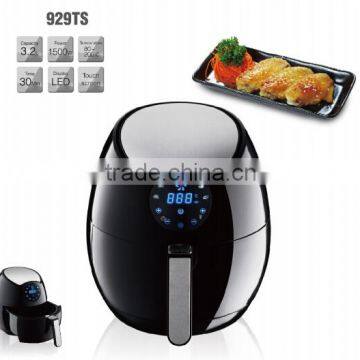 Digital control with touch screen oil free air fryer for cooker meat food home Fryer cooker