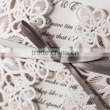 Wholesale China Handmade Decorating Laser Wedding Invitation Cards photo-3
