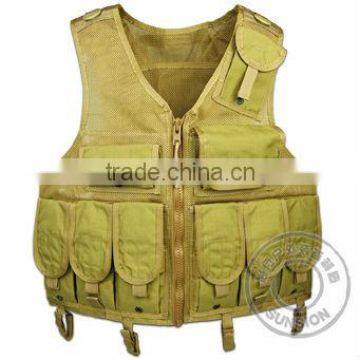 Mesh Tactical Vest with UTX buckle, heavy duty Velcro and webbing