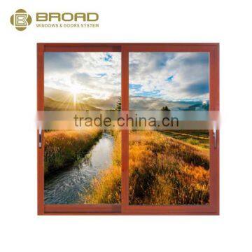 Thermal break aluminum profile double glass sliding windows