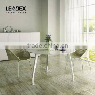 Factory Price Metal Base MDF Desktop Circular Office Desk photo-2