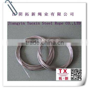 HOT IN SELL PVC Nylon coated nice 316 stainless steel wire rope (pvc coated cable )