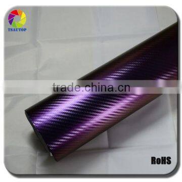 TSAUTOP Purple Change Blue 3D Motorcycle Car Body Sticker Chameleon Color Change Car Wrapping Vinyl