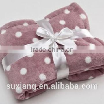 100% Polyester Printed Coral Fleece blanket