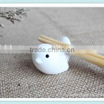 ceramic bird chopstick stand with bird shape