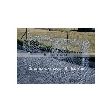 Heavy Galvanized Wire PVC Coated Gabion Stone Cages