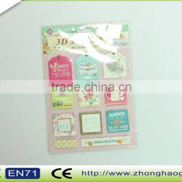 Cheap China laminated waterproof custom printed paper sticker