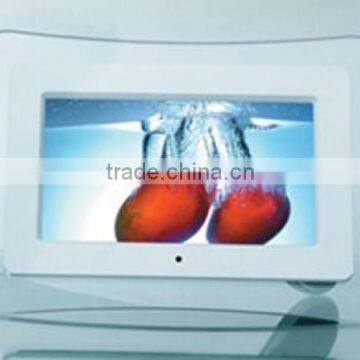 acrylic frame high quality gif digital sex photo frame with shine piano ABS frame 7inch