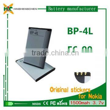 mobile phone 1500mah li-ion battery BP-4L For Nokia E55/E61i/E63/E71/E71X/E72/E73/E90