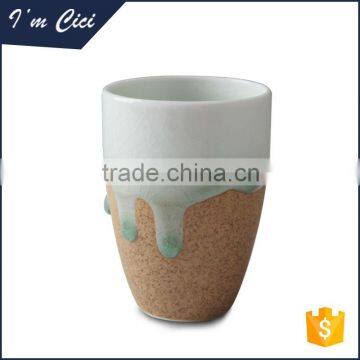 Flow glaze ceramic decoration vase in cheap prices CC-D057