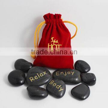 hand cut/high polished natural Massager Properties hot massage stone/spa rock