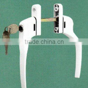 PUWEI PWS Upvc Window Handle With Lock & Knob Aluminum Alloy Pair of Handles With Lock or Knob for Outward Opening Door & Window