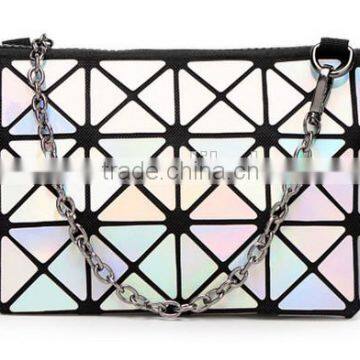 2016 Newest Design Lady Small Handbags With Plastic Check photo-2