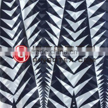 100%polyester 75D/30D geometric figure printed chiffon fabric for long dress