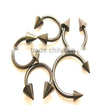 316L stainless CBR Ring with cones body piercing Jewelry