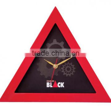 YZ-3311A colourful plastic triangle clocks gift wall clock