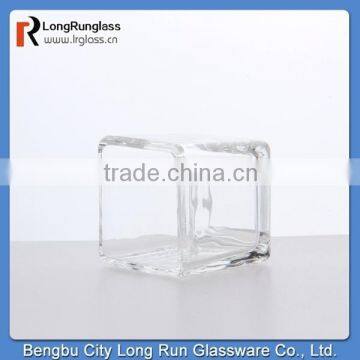 LongRun hot sale 100g clear cheap unique glass candle holder