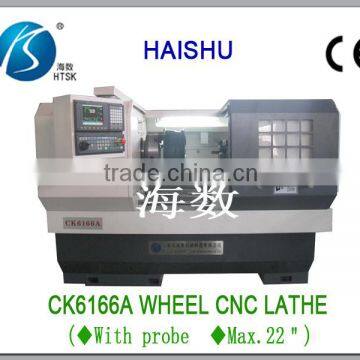 automatic lathe machine CK6166A cnc alloy rim repair lathe and steel rim polishing machine